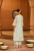 Load image into Gallery viewer, A-line palazzo suit with dupatta
