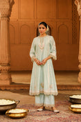 Load image into Gallery viewer, A-line palazzo suit with dupatta
