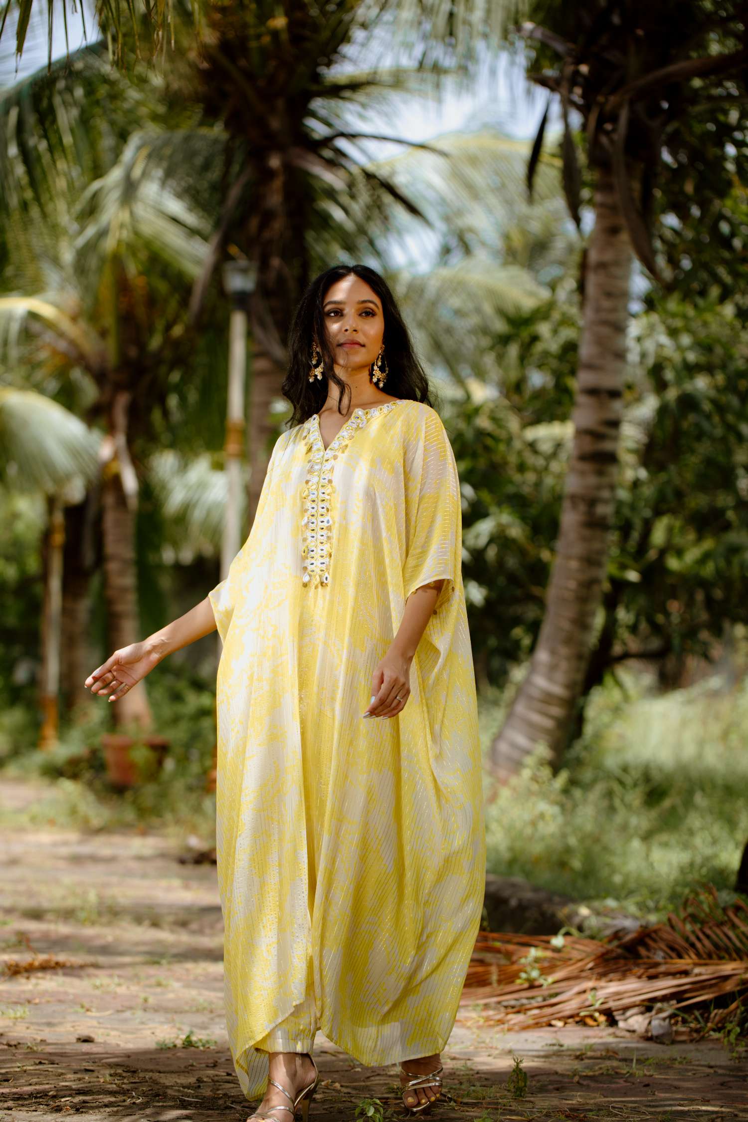 Yellow Kaftan Set