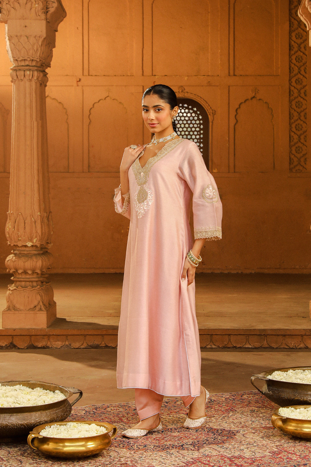 A-line chauga with salwar