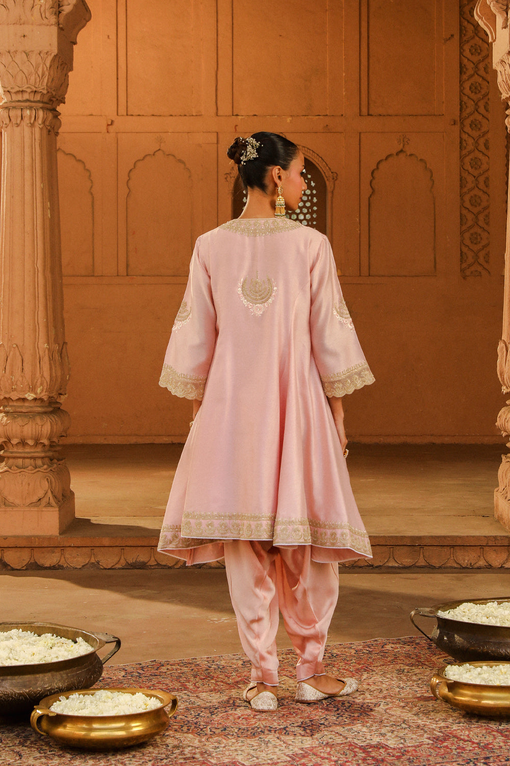 Short Anarkali with salwar and dupatta