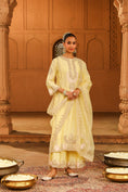 Load image into Gallery viewer, A-line palazzo suit with dupatta
