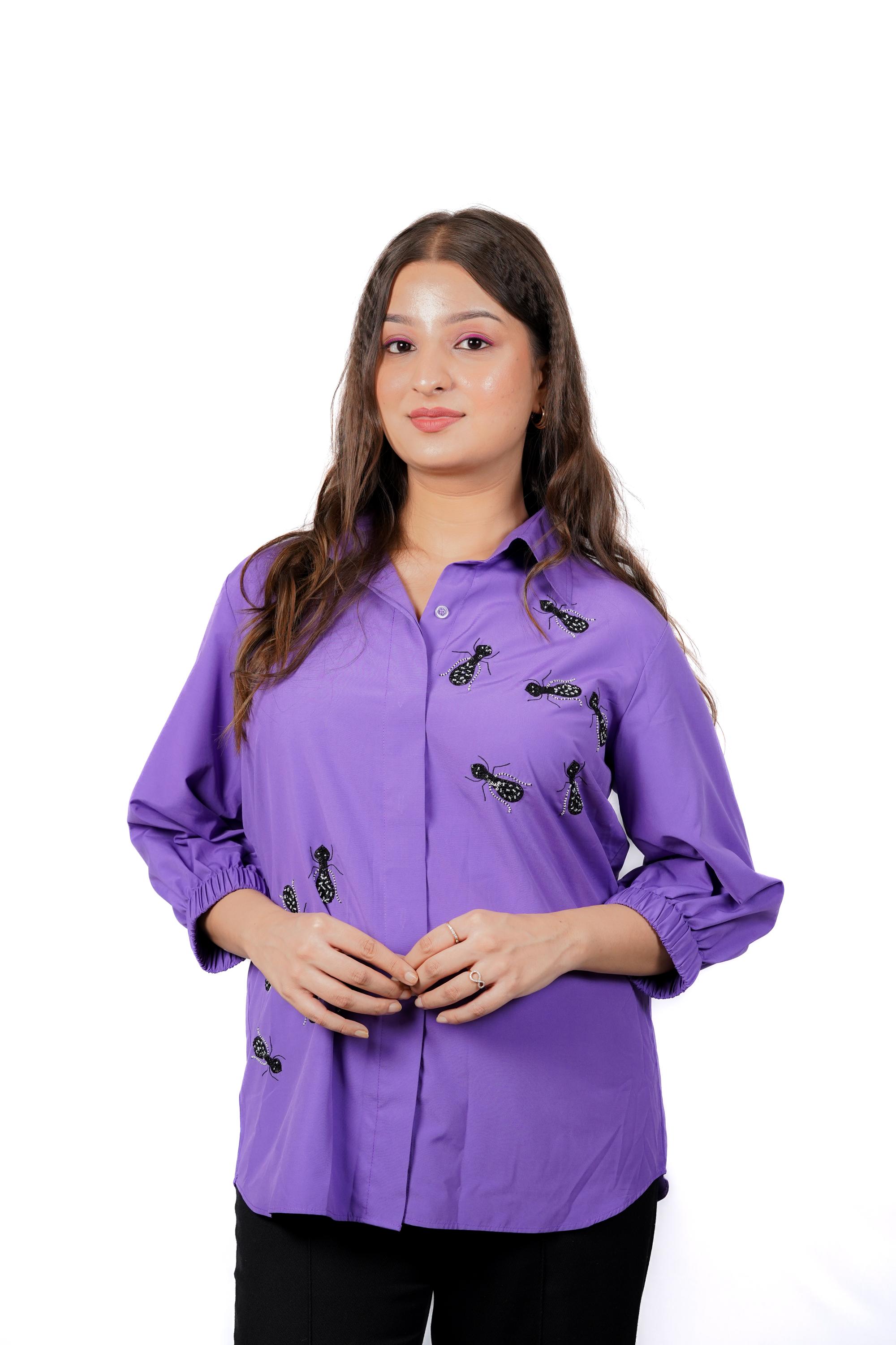 REBECCA PURPLE SHIRT