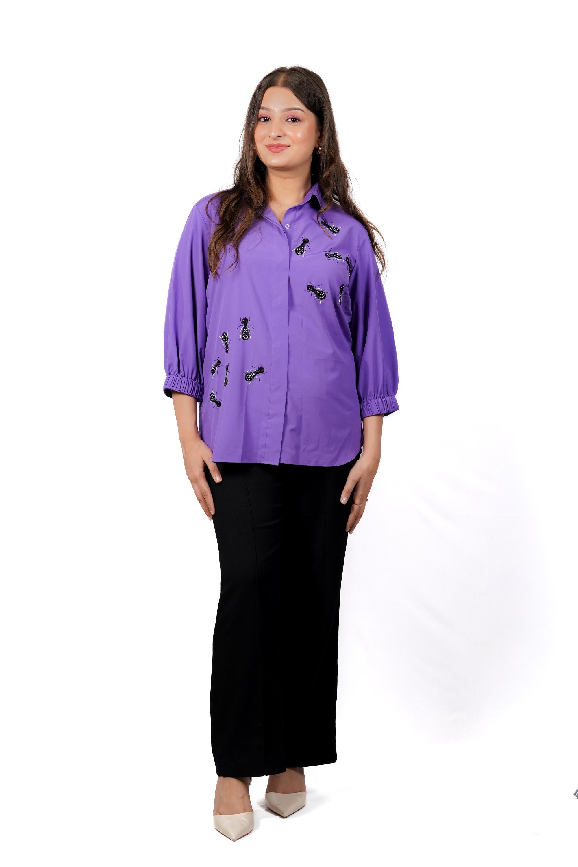 REBECCA PURPLE SHIRT