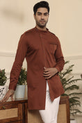 Load image into Gallery viewer, Rust Colour Asymmetrical Kurta Pants
