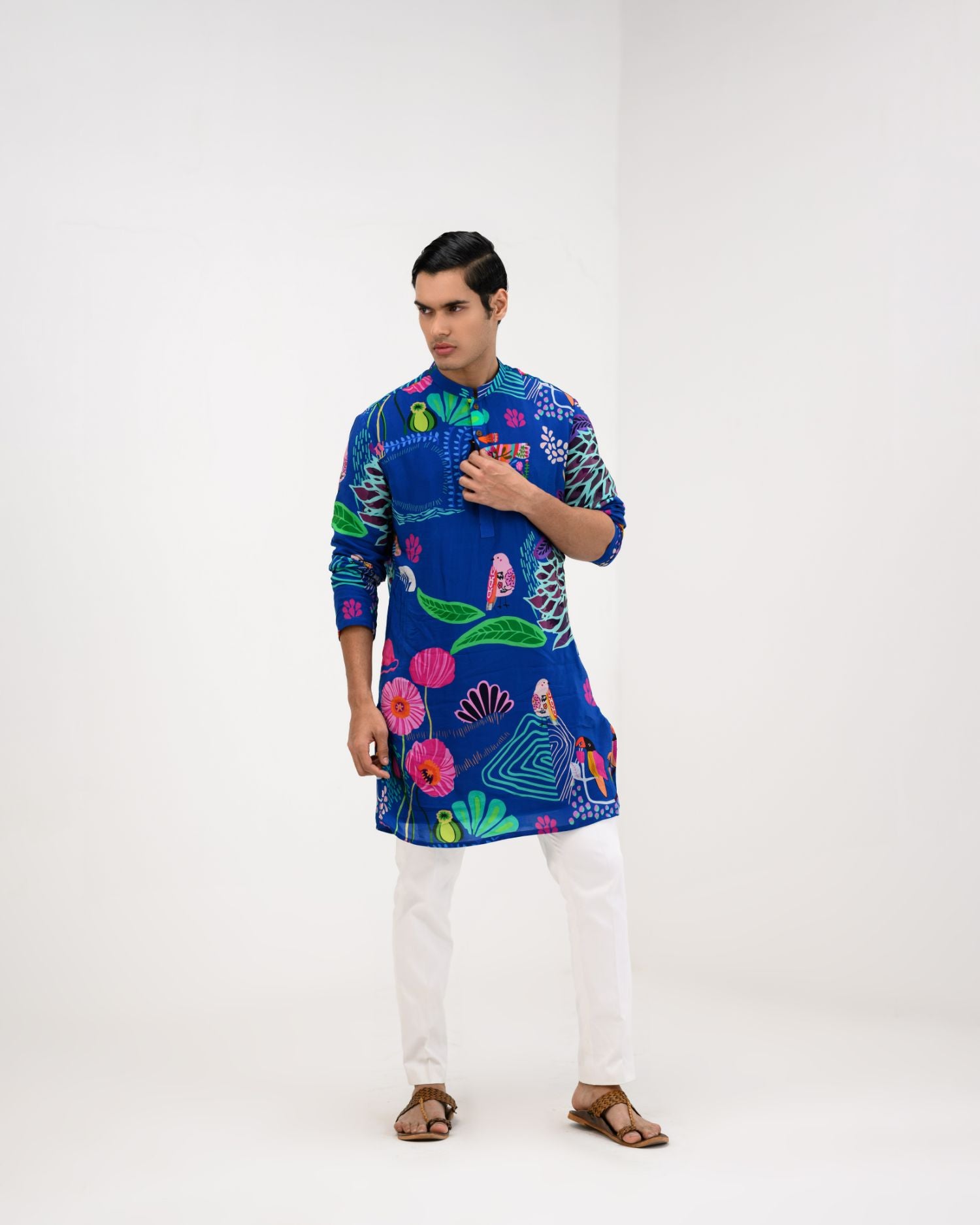 Marine Kurta Pant Set|Kurta