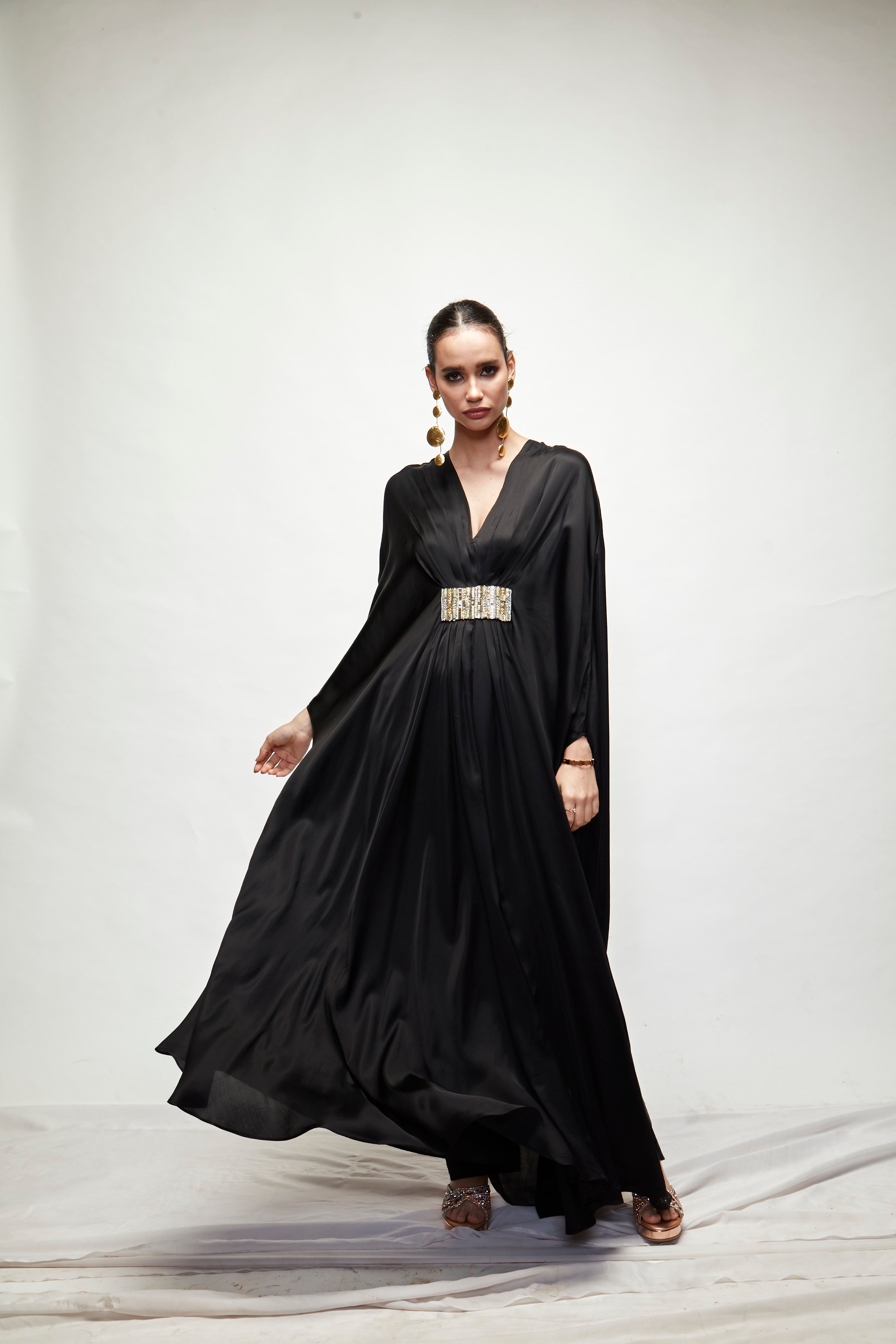 Black Silk Kaftan