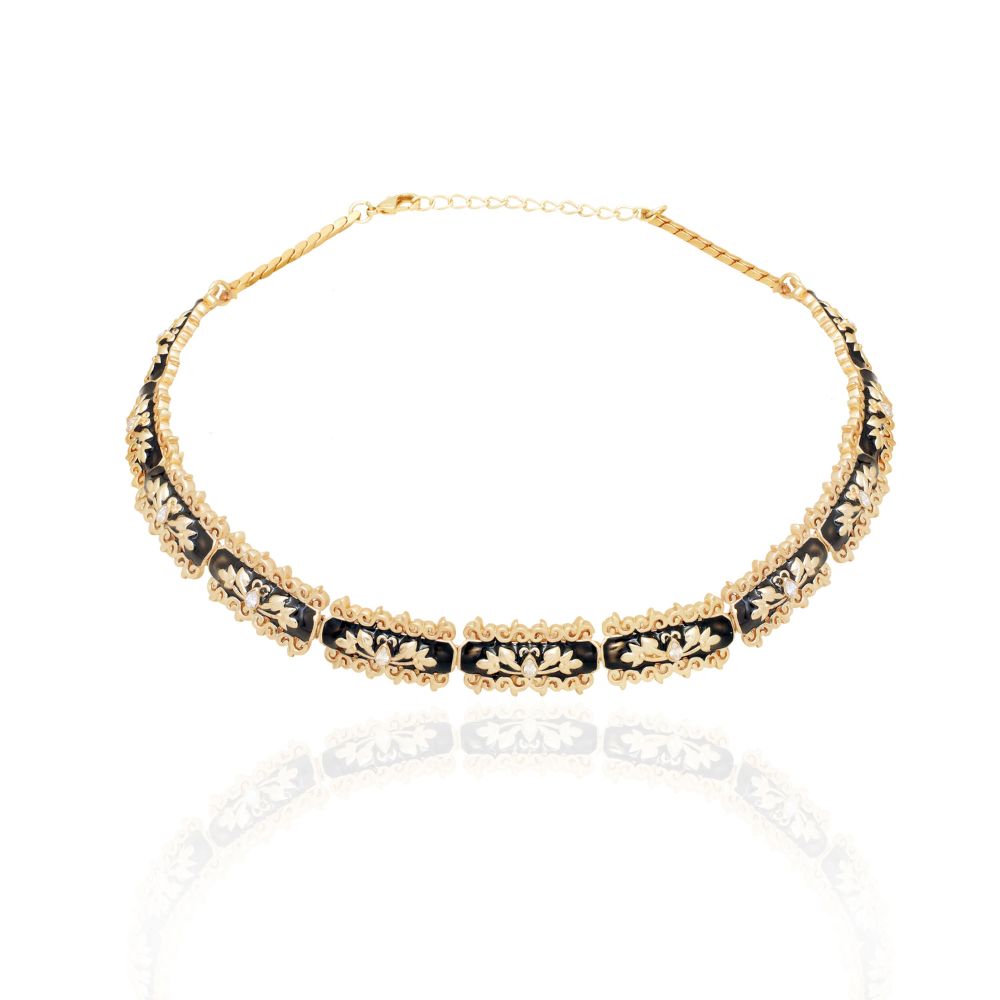 Baroque Enamel & Filigree Choker