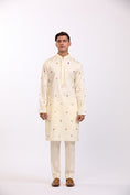 Load image into Gallery viewer, Ivory Akshar Kurta Pant Set
