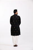 Load image into Gallery viewer, Black Akshar Kurta Pant Set
