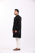 Load image into Gallery viewer, Black Akshar Kurta Pant Set
