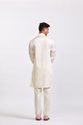 Load image into Gallery viewer, Pink Ivory Kashmiri Mirror Work Kurta Pant Set
