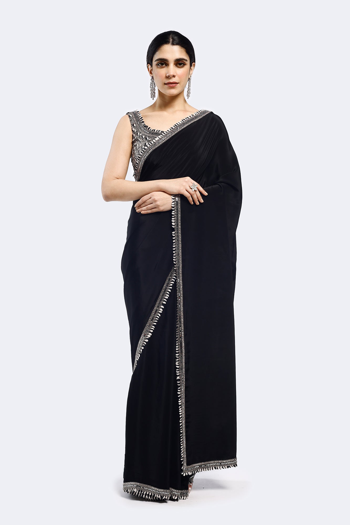 Buta Crepe Saree