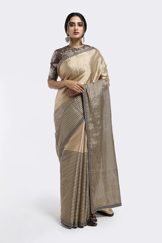 Striped Tissue Saree