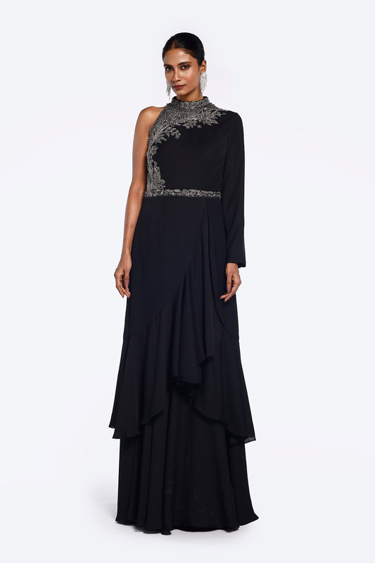 Astor Mono-Sleeve Gown