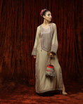 Load image into Gallery viewer, Light Gold & Maroon Kurta Kaftan
