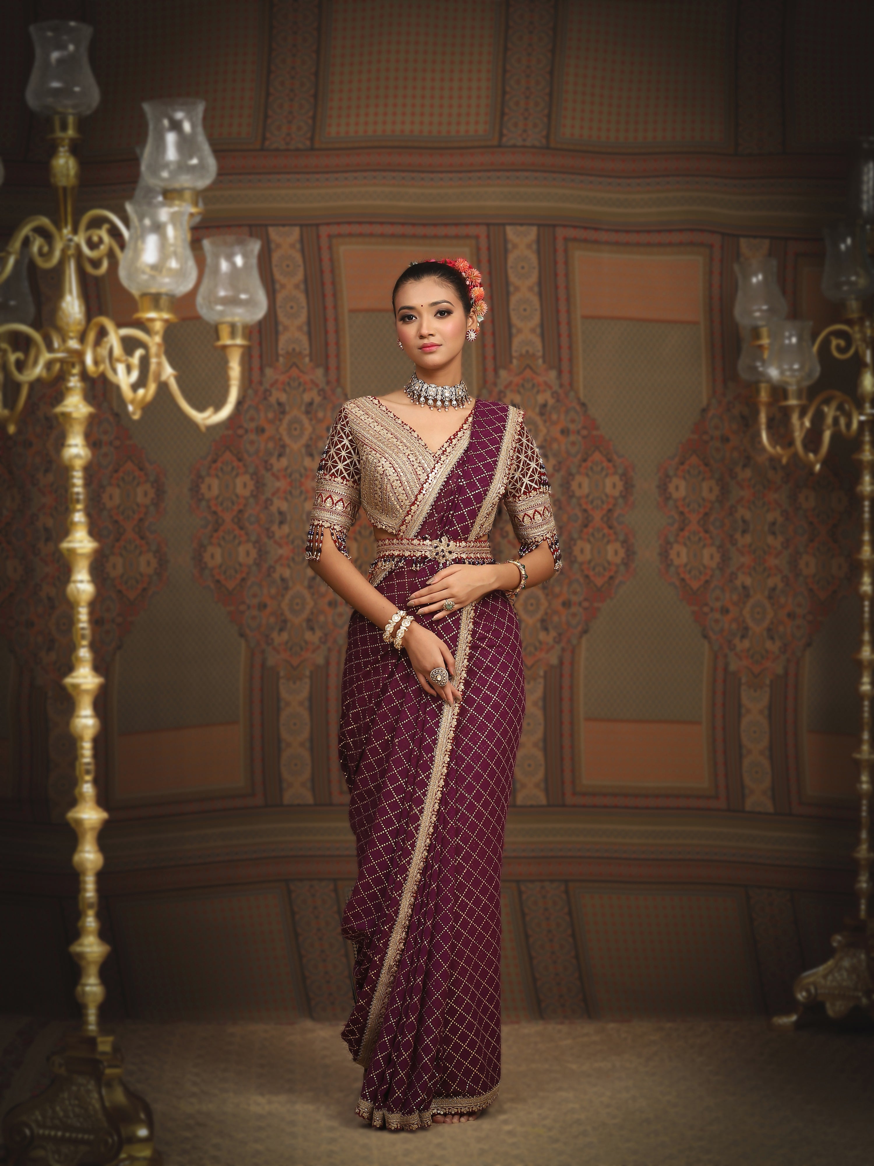 Desirable Maroon Soft Silk Saree With Ravishing Blouse Piece –  LajreeDesigner