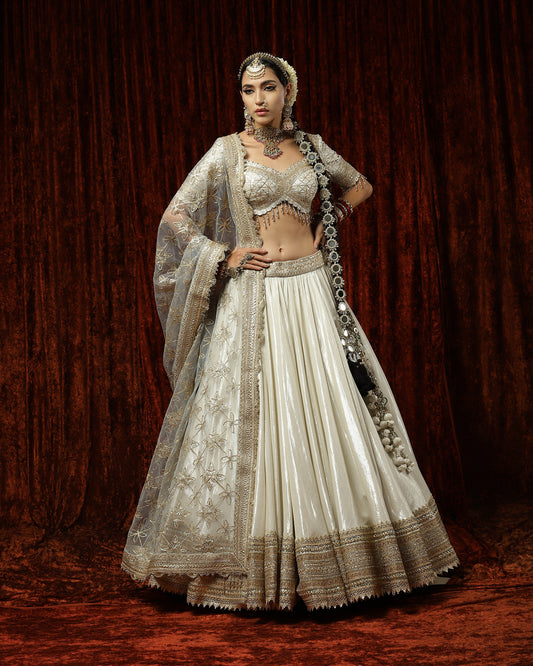 Silver & Gray Chandni lehenga set