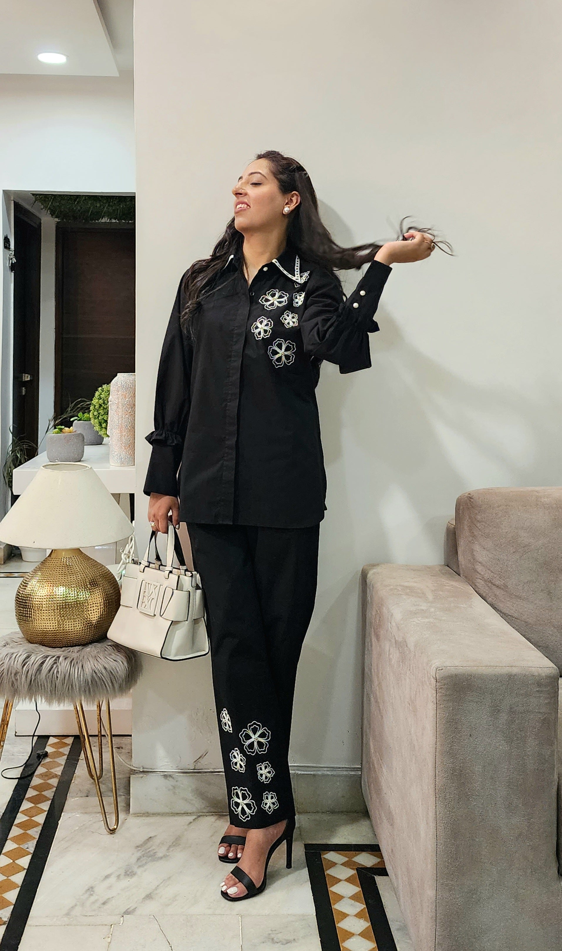 SONAL PASRIJA IN BLACK COORD SET