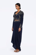 Load image into Gallery viewer, Silk Blazer And Dhoti Skirt Co-Ord
