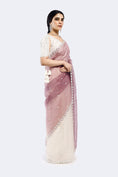 Load image into Gallery viewer, Cutout Organza Saree
