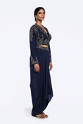 Load image into Gallery viewer, Silk Blazer And Dhoti Skirt Co-Ord
