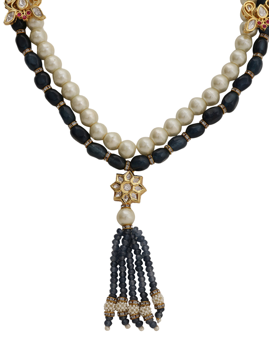 Le Batel Pearl & Kundan Necklace