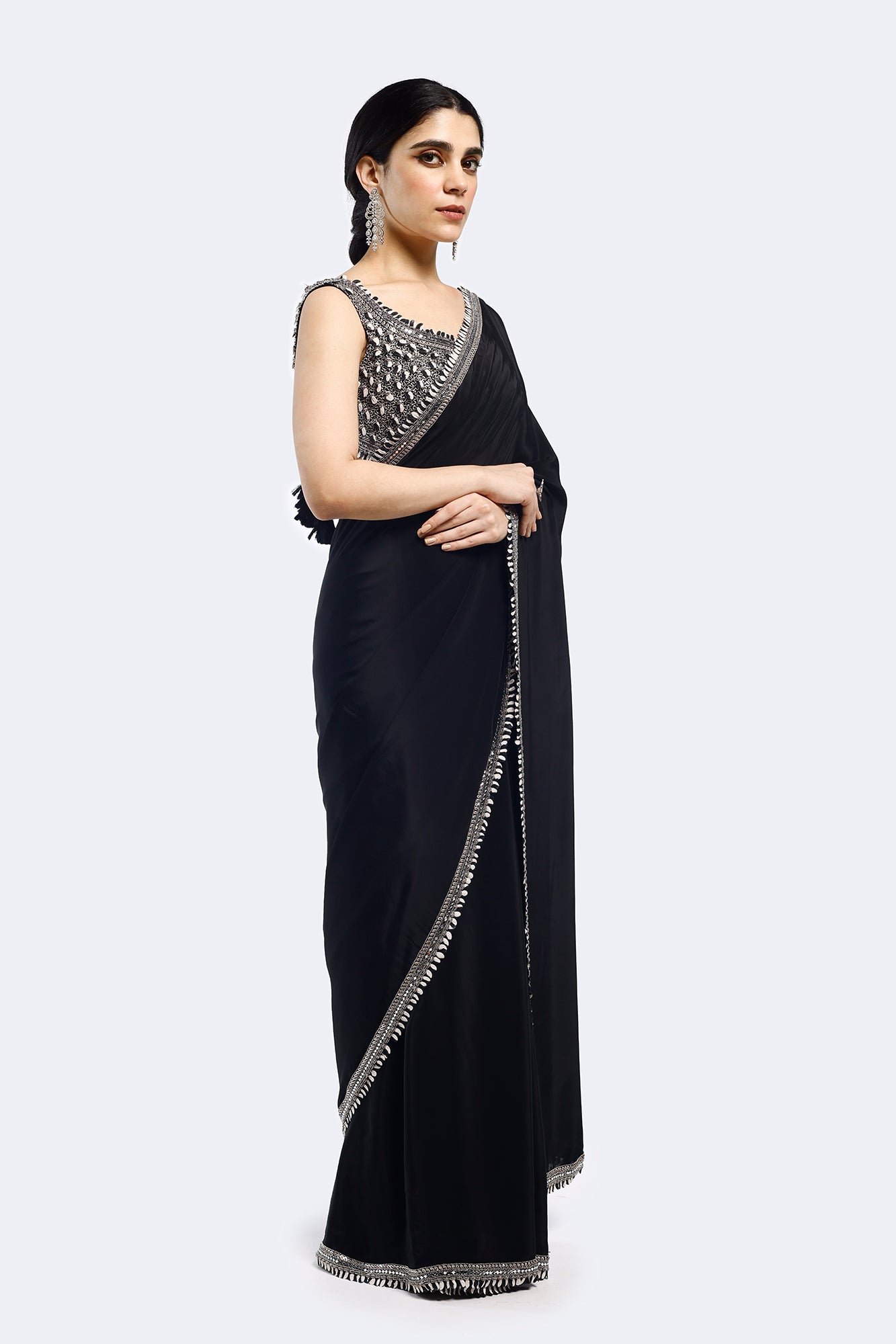 Buta Crepe Saree