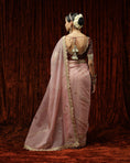 Load image into Gallery viewer, Old Rose & Maroon Saree & Blouse Set
