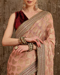 Load image into Gallery viewer, Pink & Wine Saree & Blouse Set
