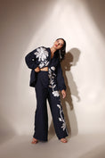 Load image into Gallery viewer, Navy Hemp Embroidered Co-Ord
