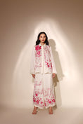 Load image into Gallery viewer, Ivory And Fushia Embroidery Coord Set
