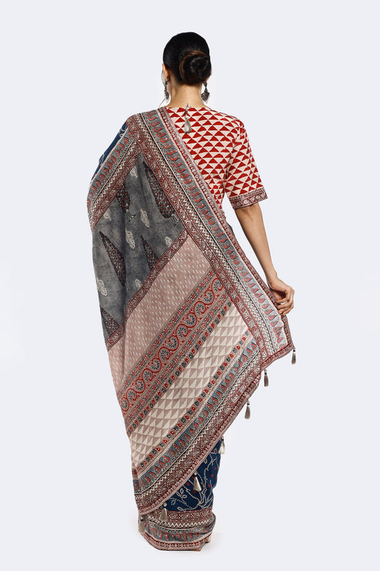 Abtract Printed Saree