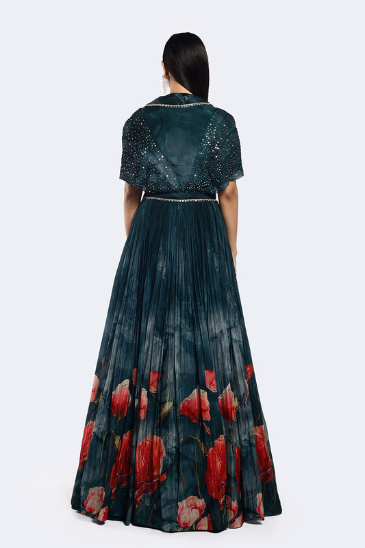 Printed Anarkali Gown