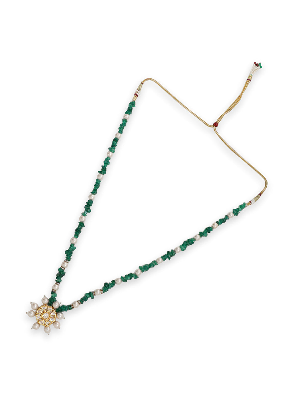 Le Damaris Pearl Beads& Kundan Necklace