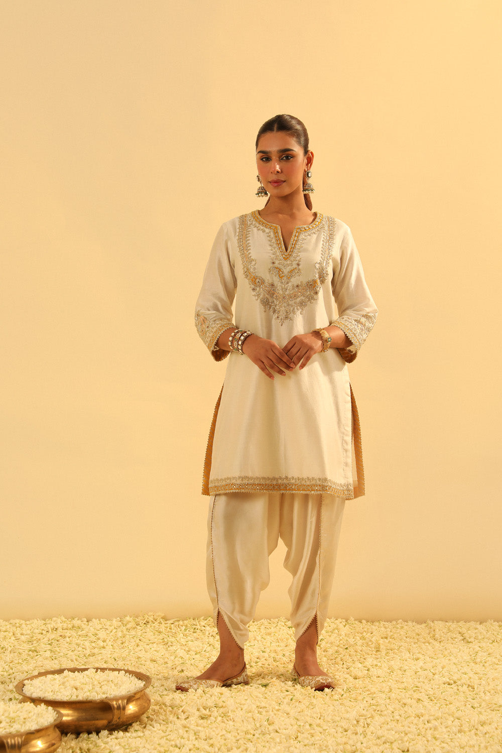 Aashna - Short Kurta with Dhoti