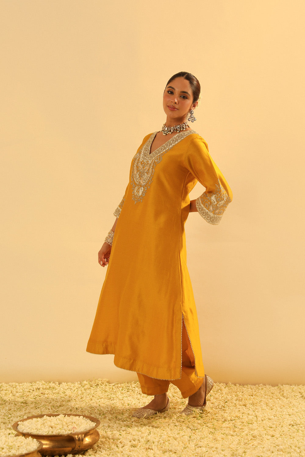 Shazana - Long A-line Chauga with Salwar