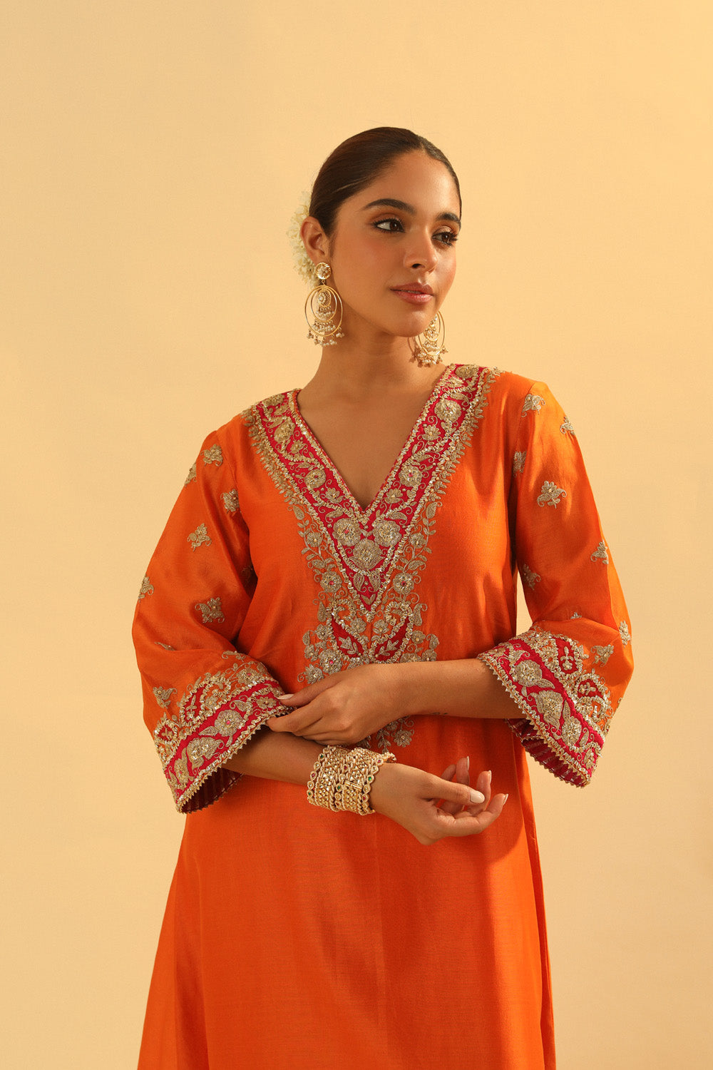 Alima - Long A-line Chauga with Salwar