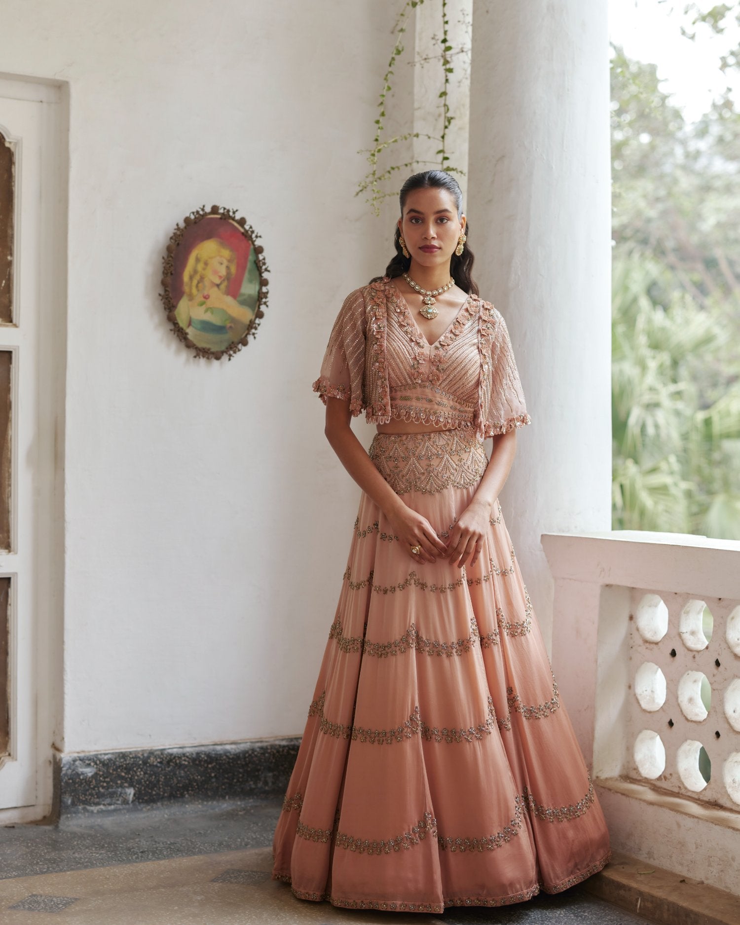 Gold Ombre Lehenga