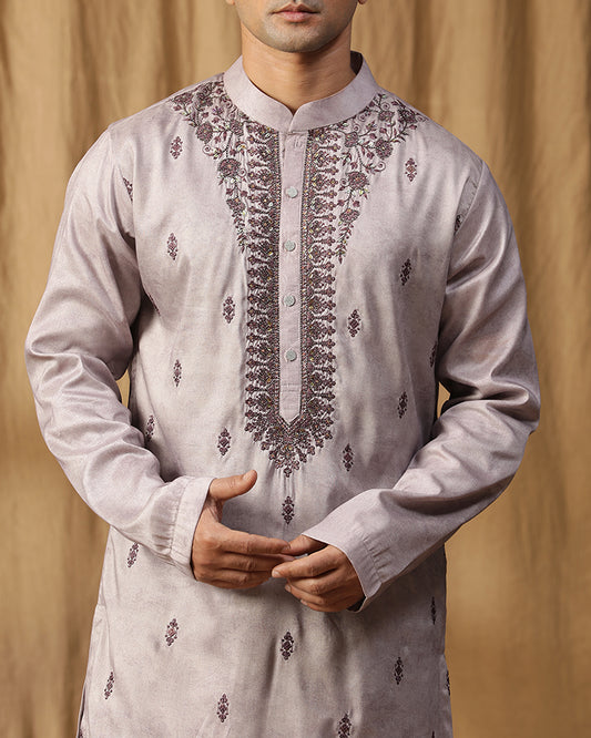 Mauve Rooh Embroidery Kurta Set