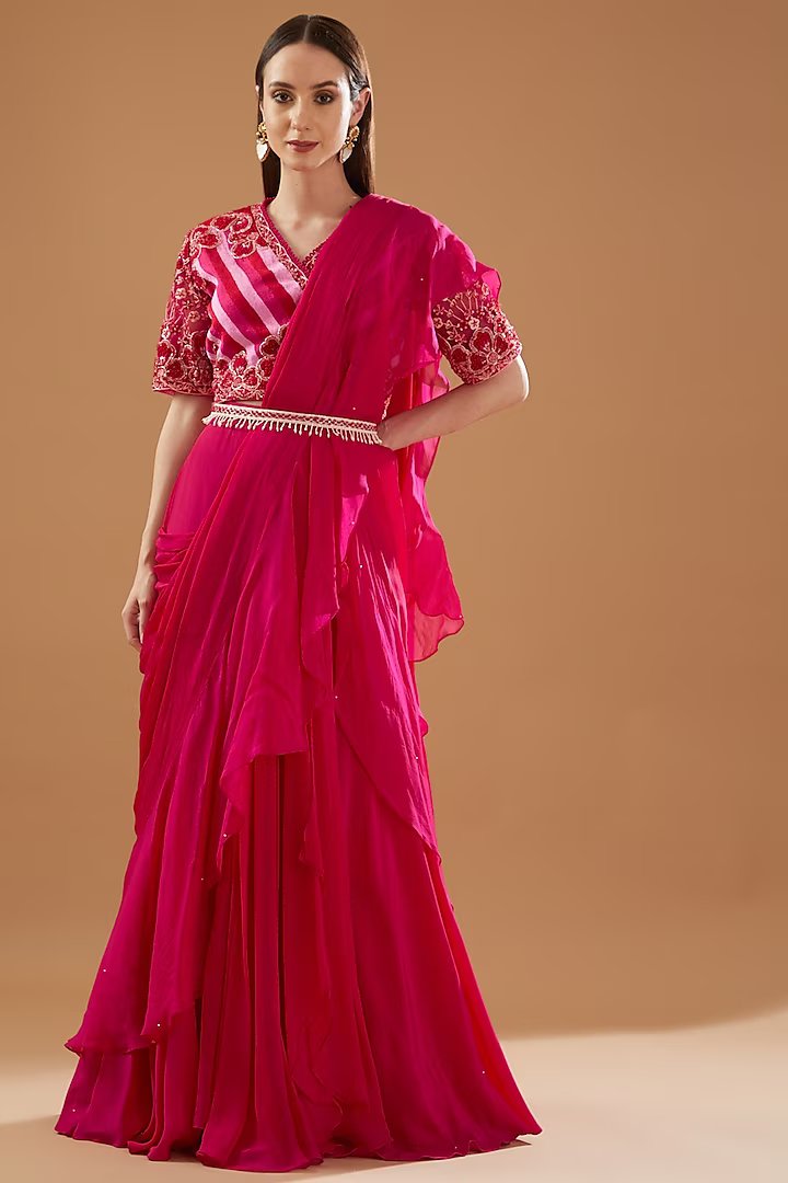 Draped Lehenga Saree