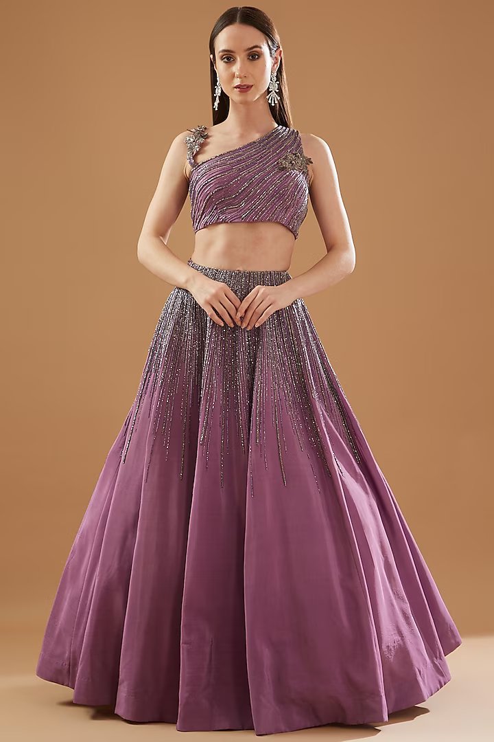 Crop-Top with Lehenga Set