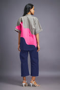 Load image into Gallery viewer, Navy Blue Pink Box Fit Shirt & Pants
