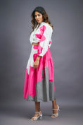 Load image into Gallery viewer, White Pink Shirt & Skirt Co-Ord Set
