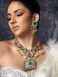 Load image into Gallery viewer, Polki & CItrine Bridal Necklace Set
