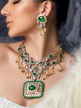 Load image into Gallery viewer, Polki & CItrine Bridal Necklace Set
