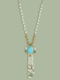 Load image into Gallery viewer, Gold Tone & White Bespoke Pendant Necklace
