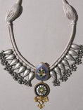 Load image into Gallery viewer, Silver Tone Bespoke Bohemian Necklace
