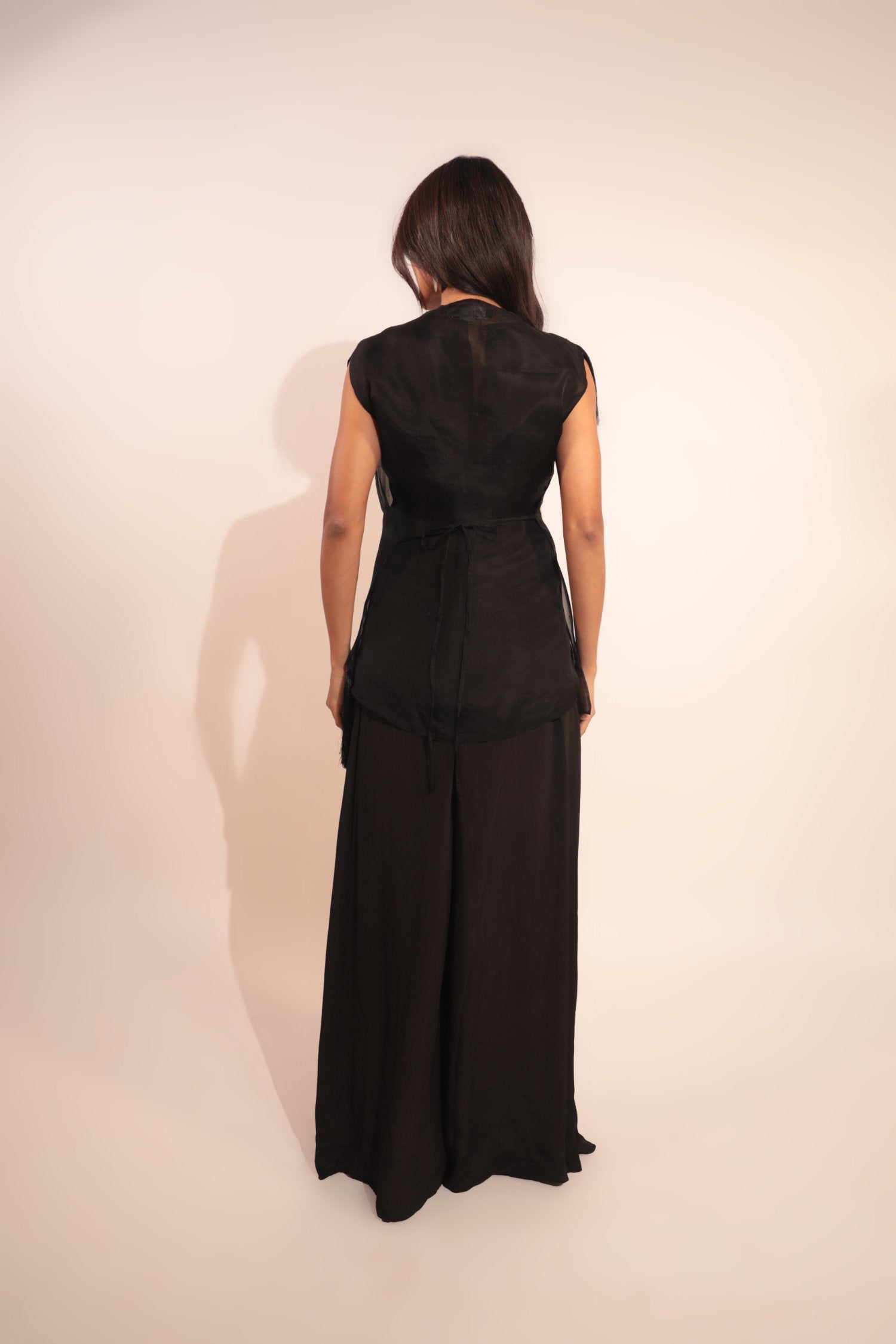 Black Applique Jumpsuit