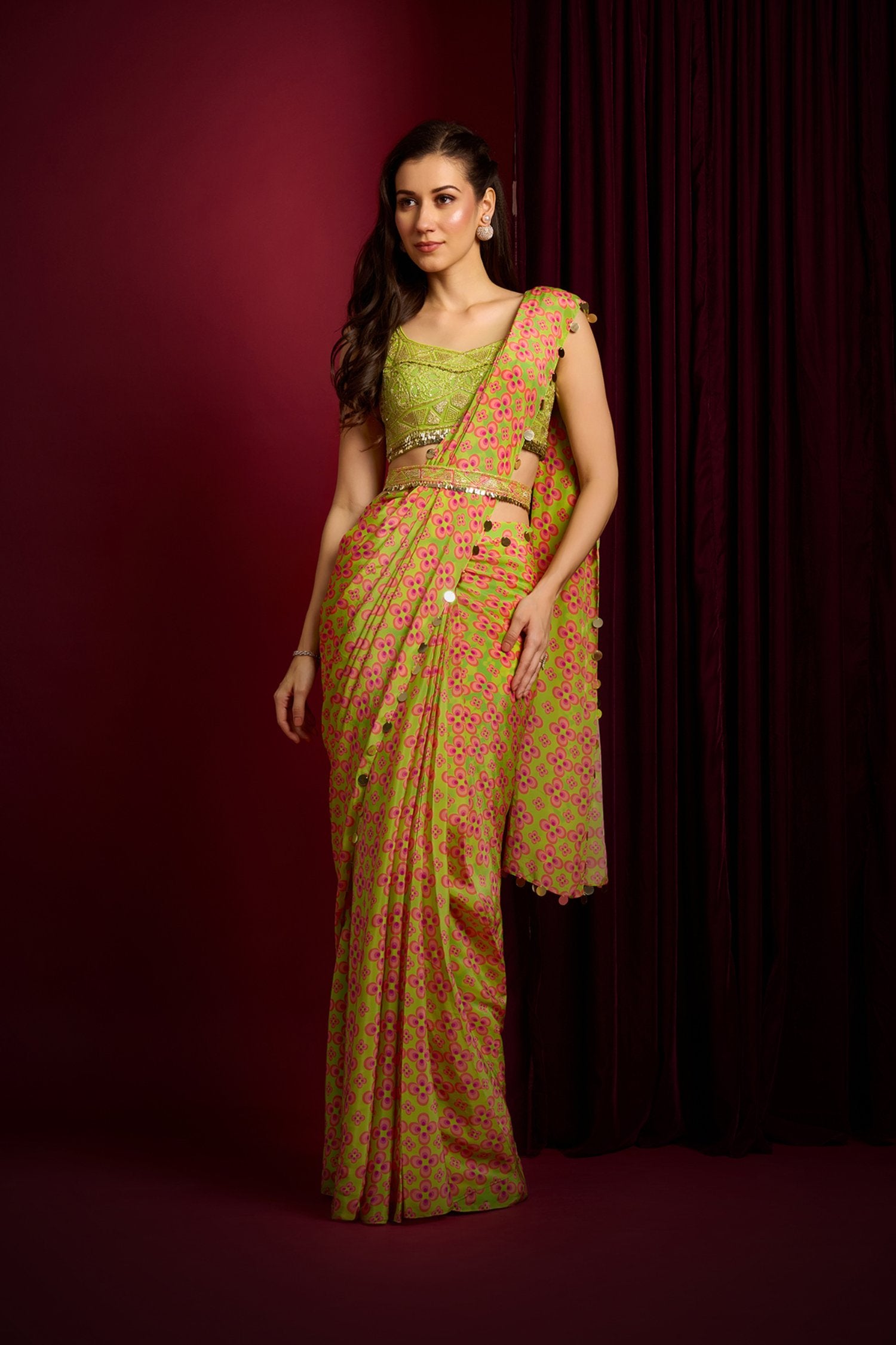 Glowtini Saree